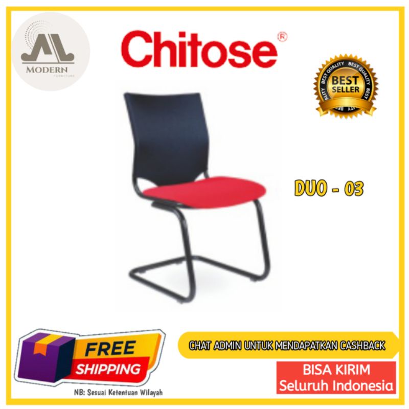 TERMURAH Kursi hadap / Kursi Kerja / Kursi kantor terbaru Chitose Tipe Duo 03