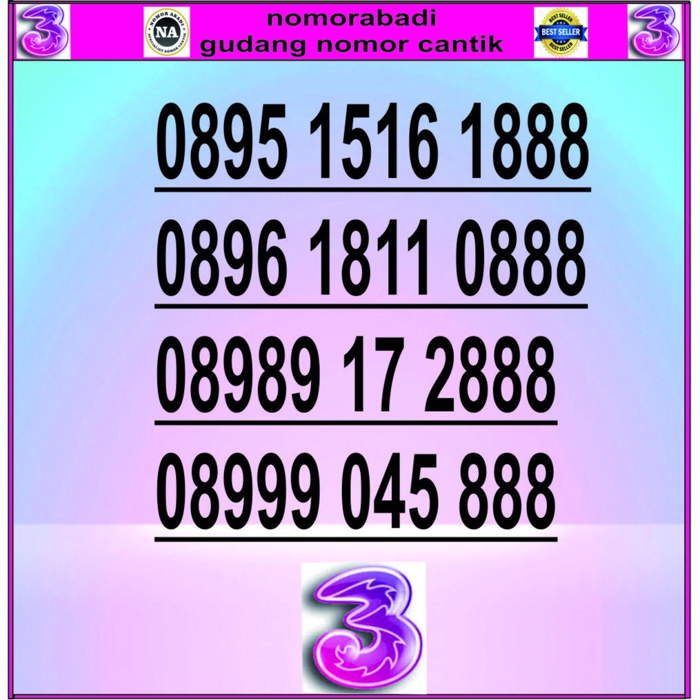 NOMOR CANTIK TRI 888 H400