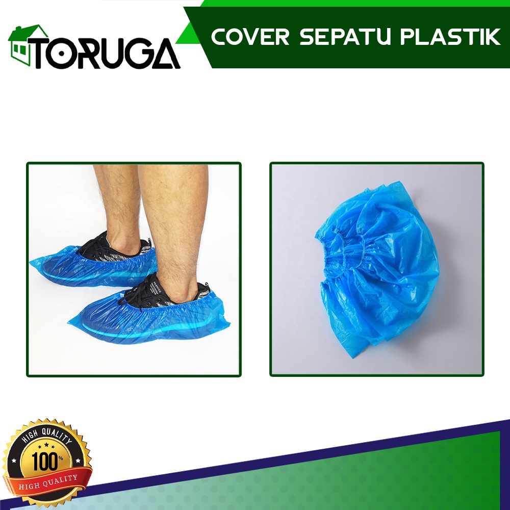 Sarung Sepatu Hujan Pelindung Sepatu Shoes Cover Unisex Sekali Pakai Per 10pcs