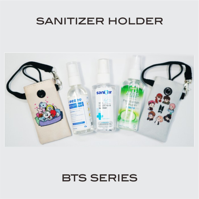 Gantungan Hand Sanitizer / Tempat Hand Sanitizer Gantungan Tas / Gantungan Sanitizer BTS