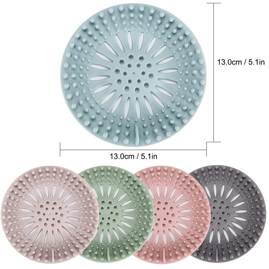 Stopper Saluran Air Wastafel Silikon Dapur/Saringan Saringan Rambut Bathtub Kamar Mandi/Floor Drain Anti Blokir/Shower Outfall Strainer Sink Filter Hair Catcher/Toliet Floor Filter