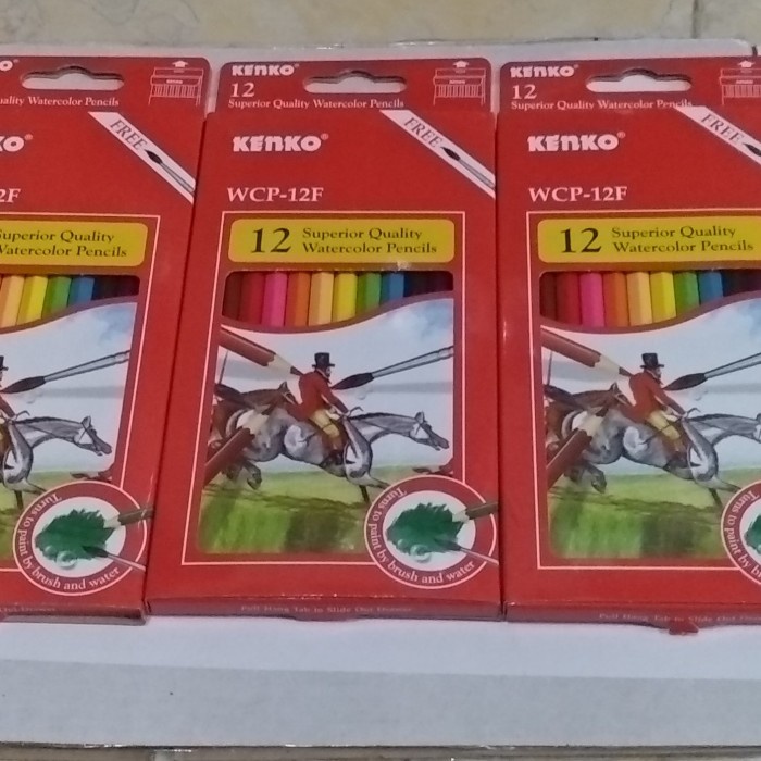 

Gaya Water Color Pencil Kenko 12Warna Wcp-12F Terbatas