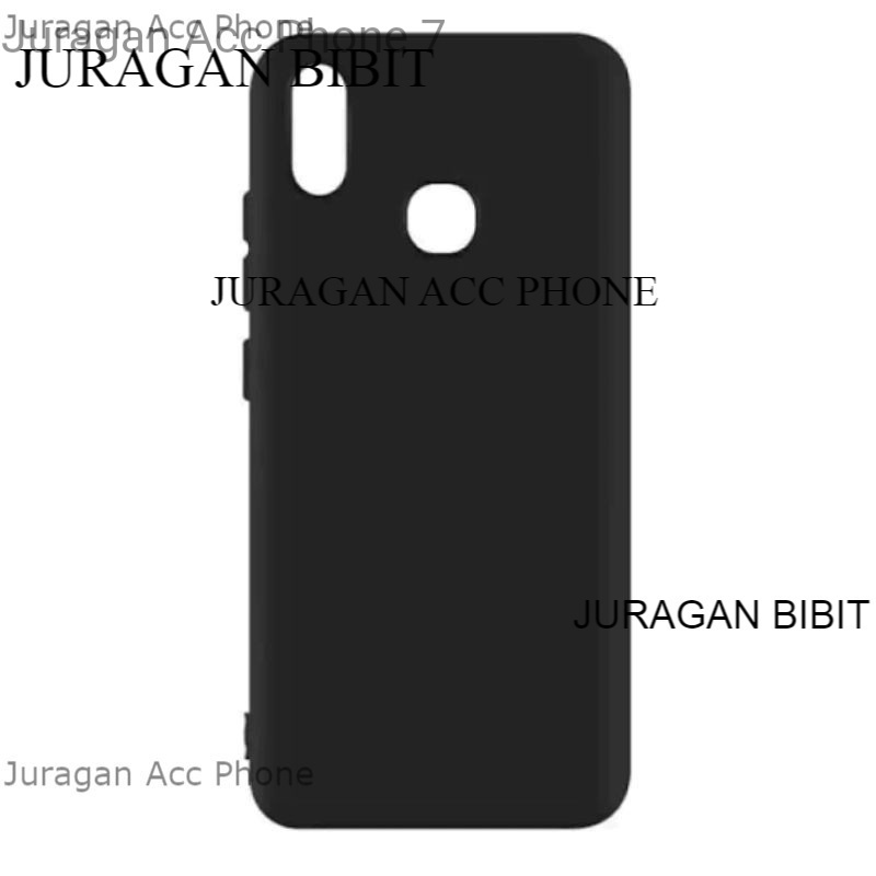 Soft Case Blackmatte Vivo Y19 Casing Silikon  Black Matte Hitam Polos Vivo Y19 Termurah Original