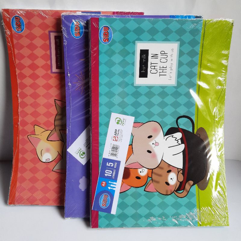 

tyvf Buku Gambar Sidu a4 1 Pack isi 5 Buku Kertas Putih Tebal