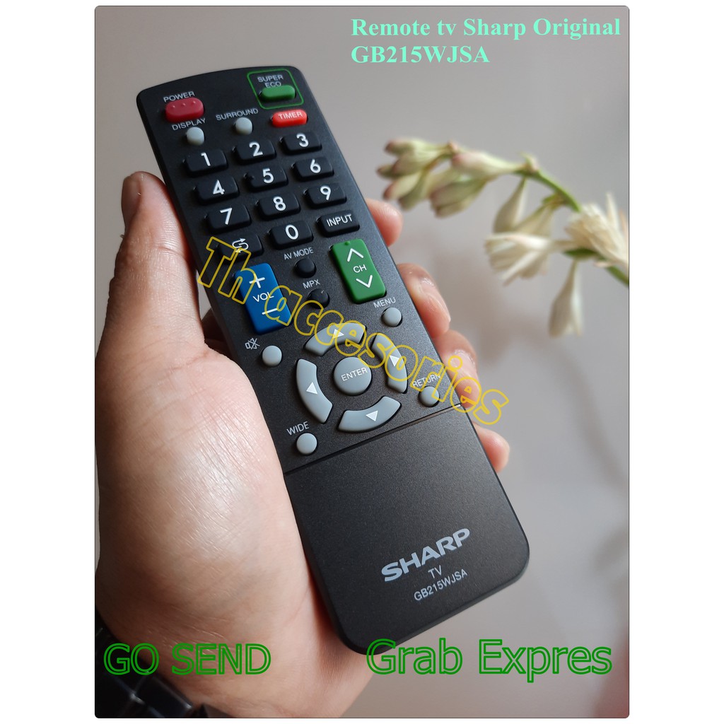 Remote tv sharp tabung led tv digital dan analog original GB215WJSA