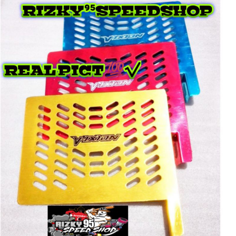 Cover radiator vixion cover pelindung radiator vixion cnc almunium Cover radiator vixion