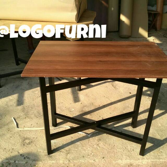 Meja lipat serbaguna 80x50x70