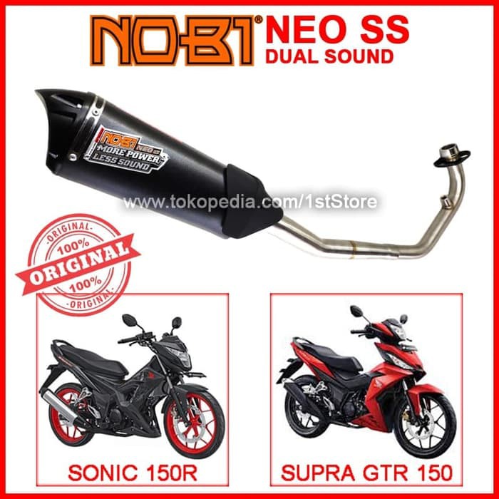 qws132 Knalpot Racing NOBI Neo SS PNP Sonic 150R Supra GTR 150 R