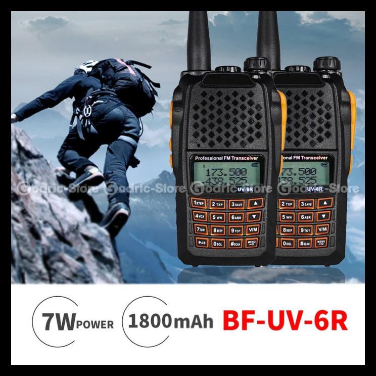 Uv-6R Pofung Walkie Talkie Ht Uv6R Alternatif Baofeng Uv 6R + Headset Terbaik Kode 755