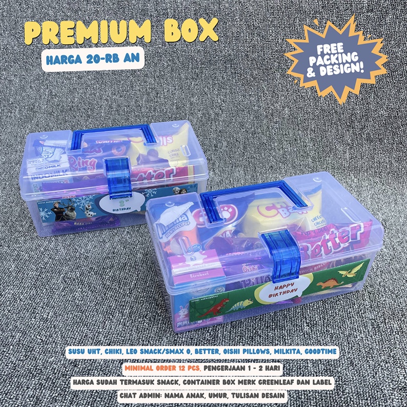 Paket Ulang Tahun / Bingkisan Ulang Tahun Anak/ Snack Ultah / Hampers Souvenir Birthday Premium Box