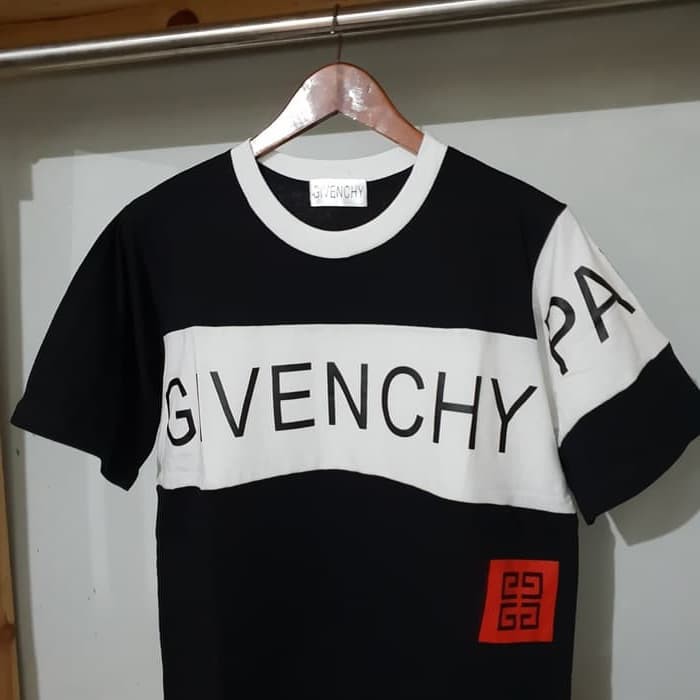 1167 TSHIRT KAOS GIVENCHY PARIS APLIKASI WHITE BLACK TSHIRT GIVENCHY BAJU GIVENCHY