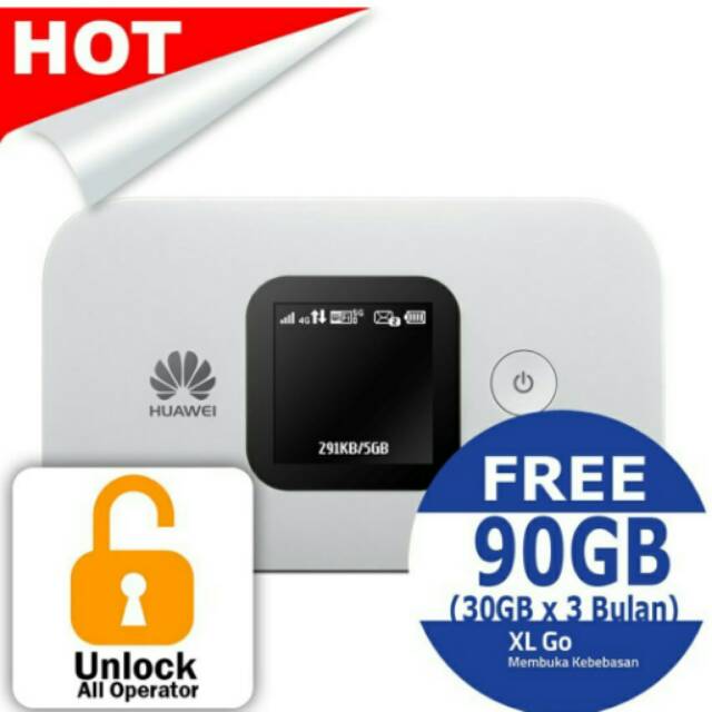 Mifi 4G unlock all operator + free kuota 90gb bisa semua gsm