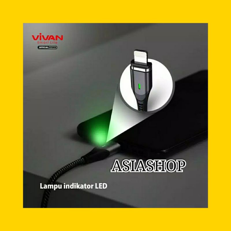 VIVAN Kabel Magnet android Micro Magnetik Fast Charging 2.4A MGL100