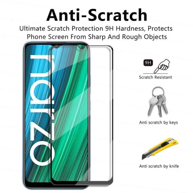 REALME C35 NARZO 50 50A PRIME 50i TEMPERED GLASS 2IN1 FULL LAYAR &amp; KAMERA
