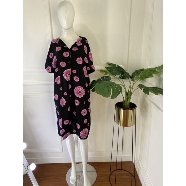 DASTER PENDEK SEBETIS RAYON MOTIF KEKINIAN VIRAL DASTER DEWASA PAKAIAN WANITA KEKINIAN LUCU-blossom