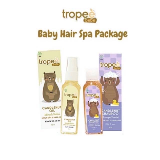 Tropee Bebe Candlenut Oil &amp; Shampoo - Shampo dan Minyak Kemiri 100ml