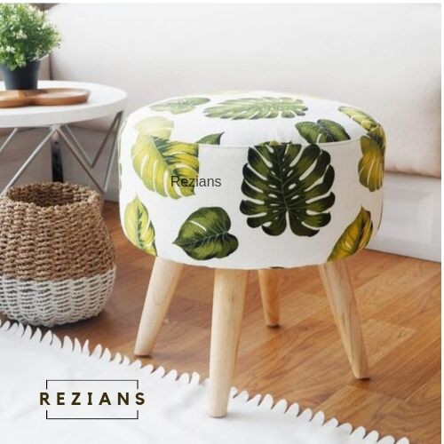 Kursi Sofa Bulat Stool Kursi Stool montera daun hijau Kursi Sofa Bulat Stool Kursi Stool montera daun hijau