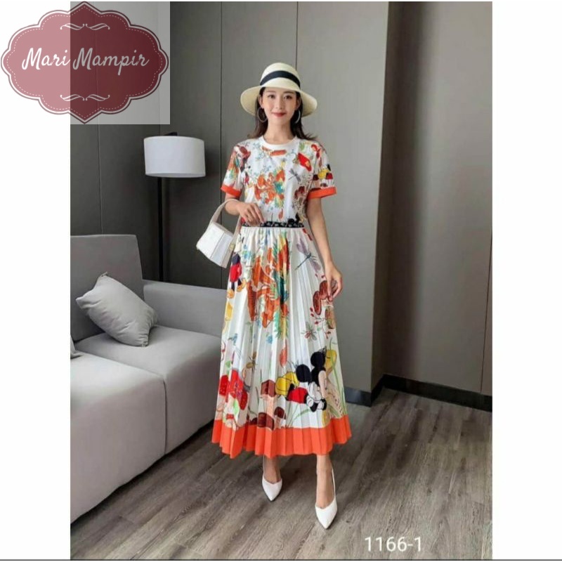 1166 Set rok GUCCI Disney orange plisket import