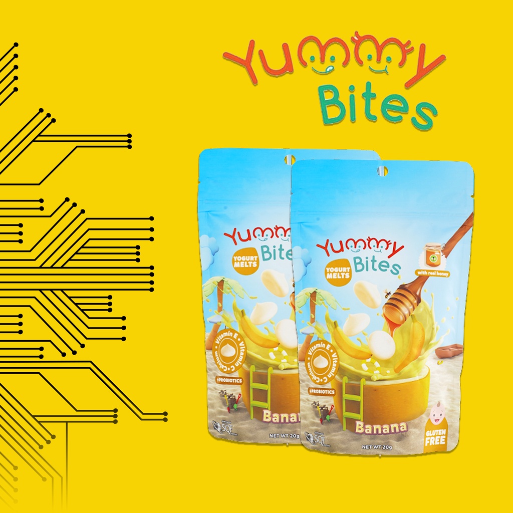Yummy Bites Yogurt Melts 20gr Camilan Makanan Bayi 1 Tahun
