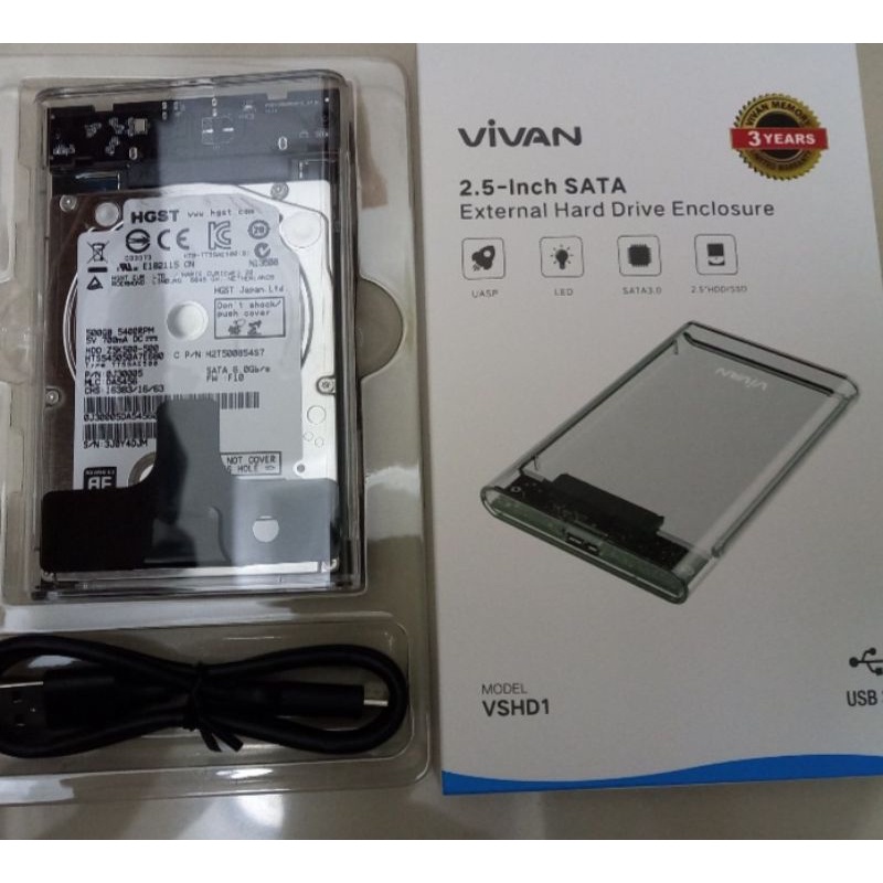 Case hdd ssd vivan usb 3.0