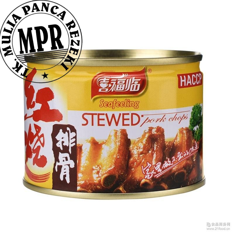 

Q5 Seafeeling Stewed Pork Chops Makanan Kaleng Iga Babi 256gr