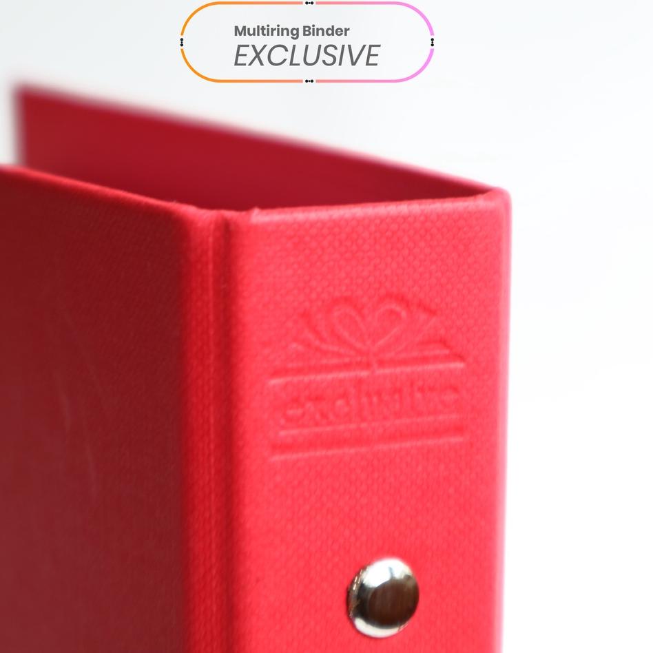 

Borong Buruan Bantex Exclusive Multiring Binder A5 - 20 Ring O - 25mm Red #1325 09