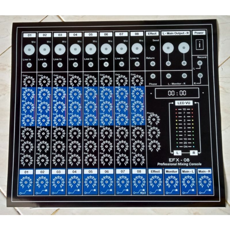 stiker mixer 8ch pot biasa