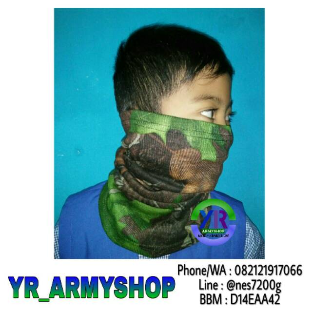 Buff Loreng / Masker Loreng Perbakin Camo