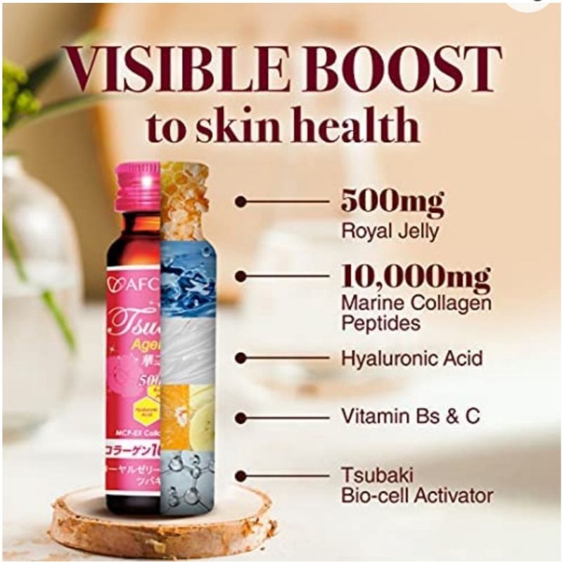Tsubaki Collagen 10,000mg & Royal Jelly - 1 botol -  marine collagen