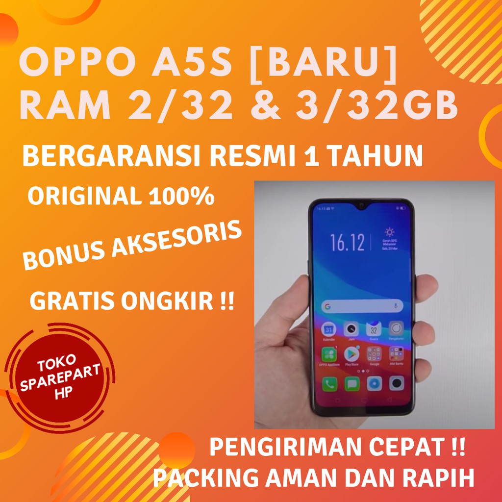 Hp Murah Ram 3Gb Oppo A5s Bergaransi Resmi 1 tahun oppo A5 s 2/32Gb dan 3/32gb Baru