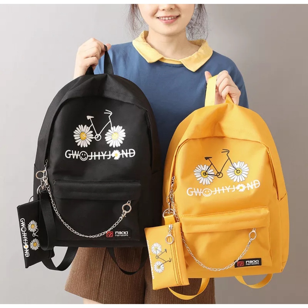 BARU 2023 Tas Sekolah Korean Style Tas Ransel Wanita Backpack Korean Fashion Tas