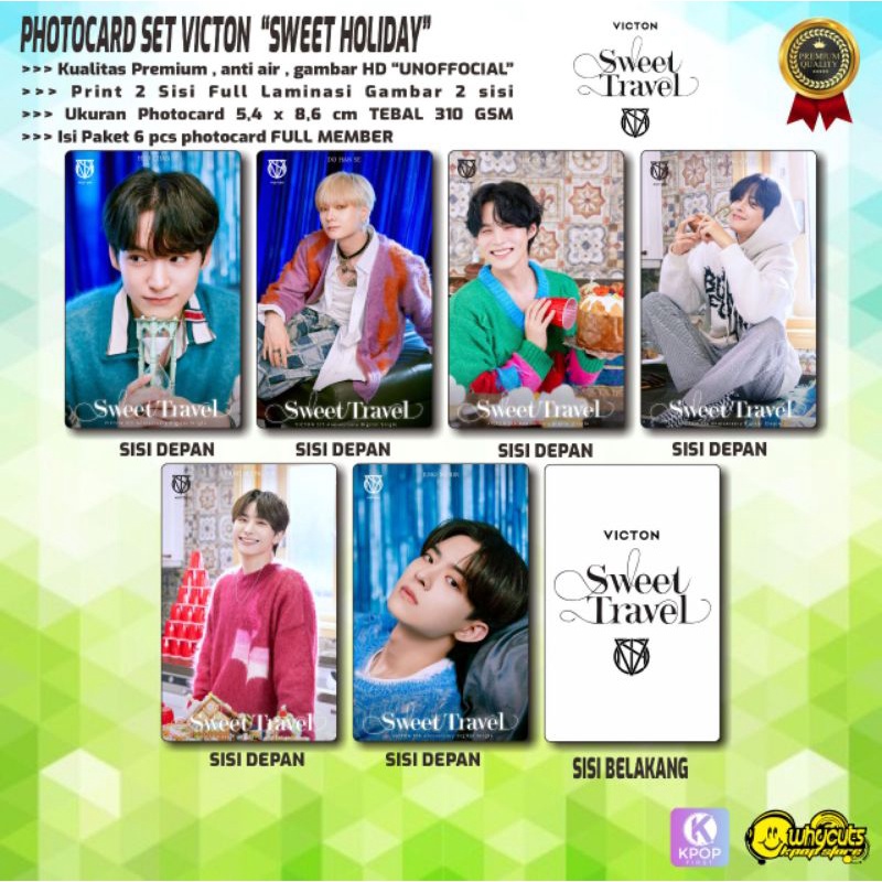 PHOTOCARD SET PC KPOP PREMIUM VICTON // SWEET HOLIDAY