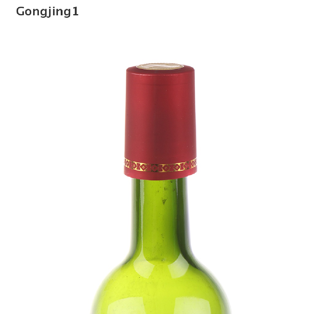 Gongjing1 10Pcs Tutup Botol Wine Bahan PVC