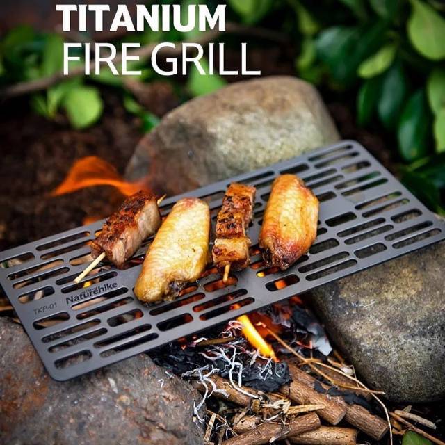 GRILL TITANIUM NATUREHIKE NH18K001-P // ALAT MASAK PANGGANG