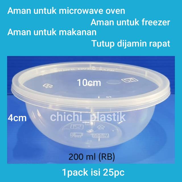 Thinwall food container 200ml / Cup salad 200ml / Cup pudding 200ml/ Mangkok plastik /Mangkok Bening