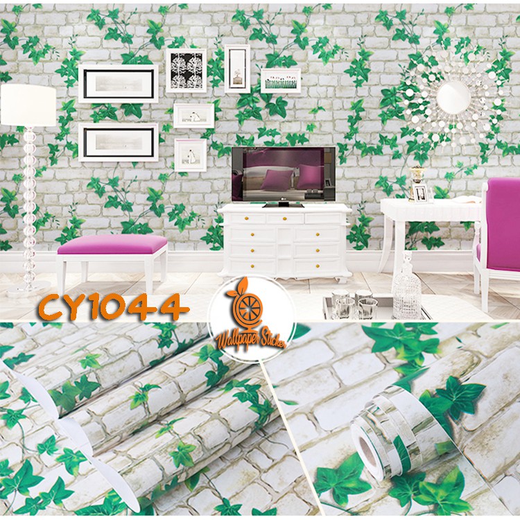 Wallpaper Dinding Wallpaper Stiker Wallpaper dinding Anak  Gh Karakter Bata Daun Premium Quality 45CM x 8Mtr