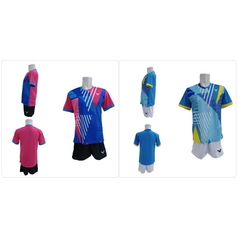 Stelan Jersey Badminton Lokal Victor V139 Baju Kaos Bulutangkis