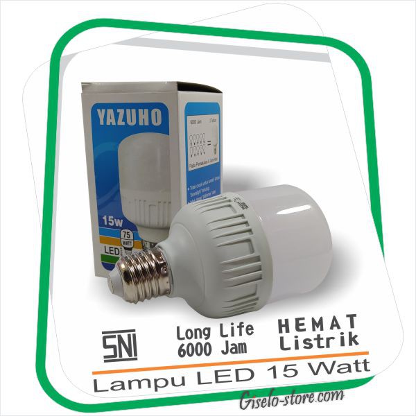 Bohlam Lampu LED  Murah 15 Watt  Yazuho Cahaya Putih