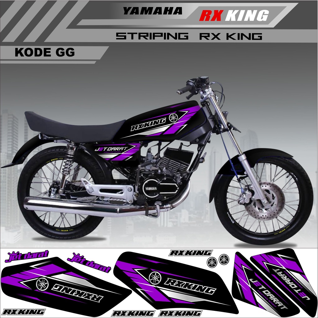 Sticker Rx King Variasi Stiker Striping Rx King Kode GG