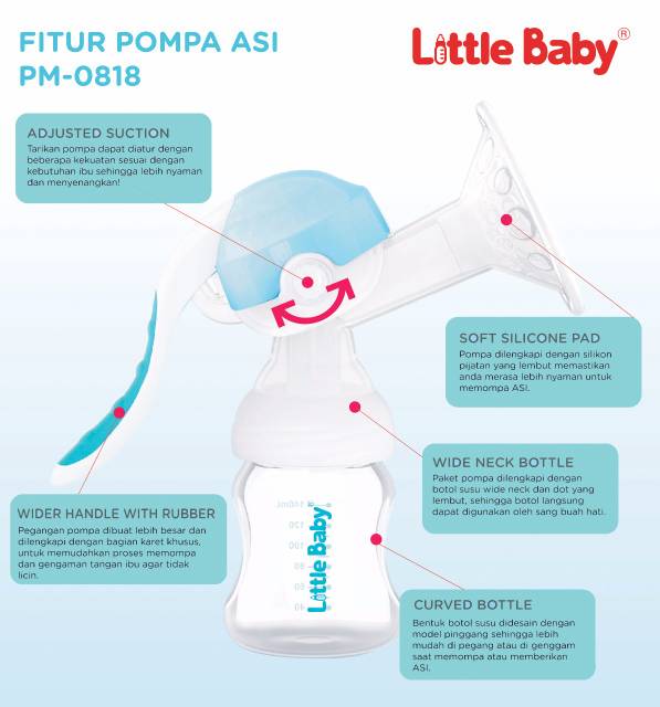 Pompa  ASi Manual Little Baby Manual Breast Pump  PM-0818 Produk Baru NEW Y1