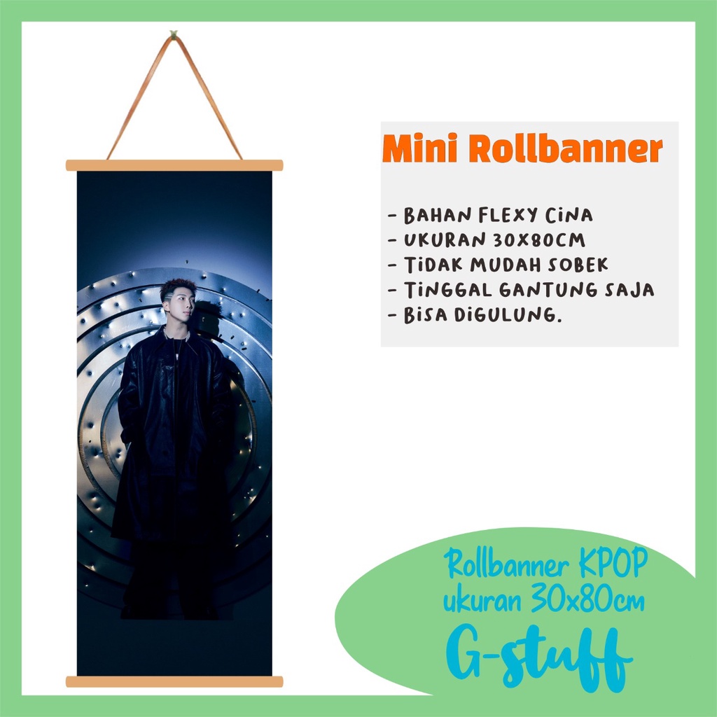 MINI ROLL BANNER BTS PROOF RM RAPMON