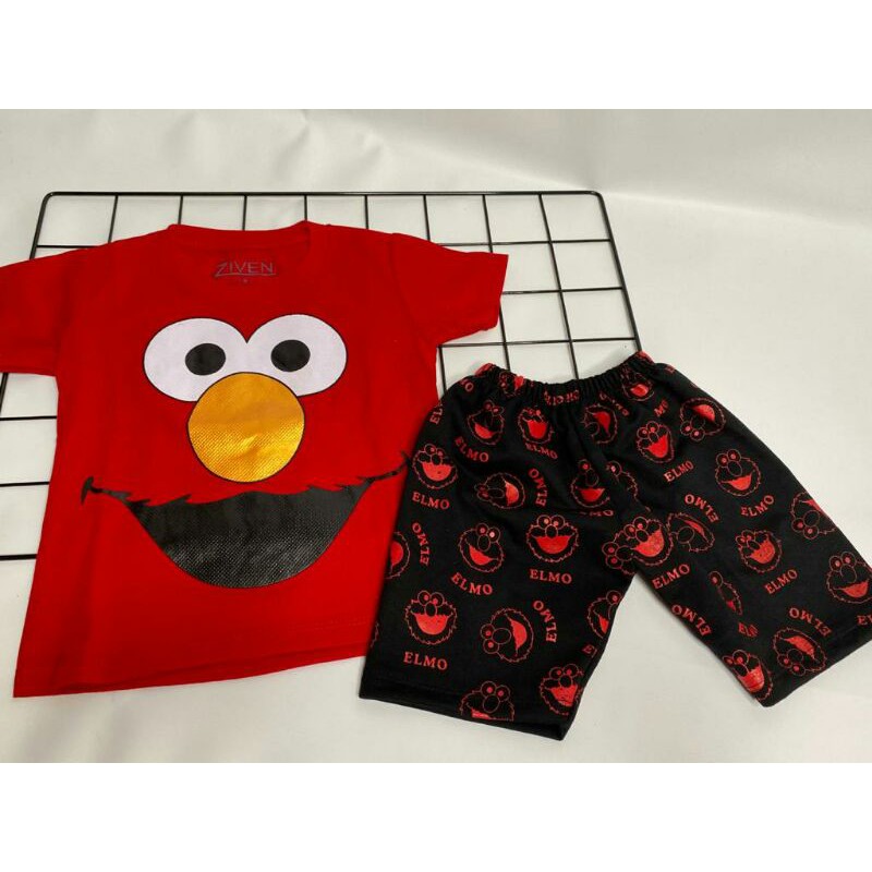 Setelan Anak - baju anak-anak -Setelan Elmo