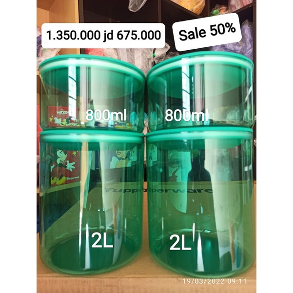 Toples Kristal Lebaran Premier Colection Set ( 4 ) Tupperware