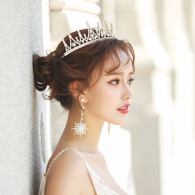 Deartiara Mahkota Topi Baja Kristal Ratu Tiara Crown