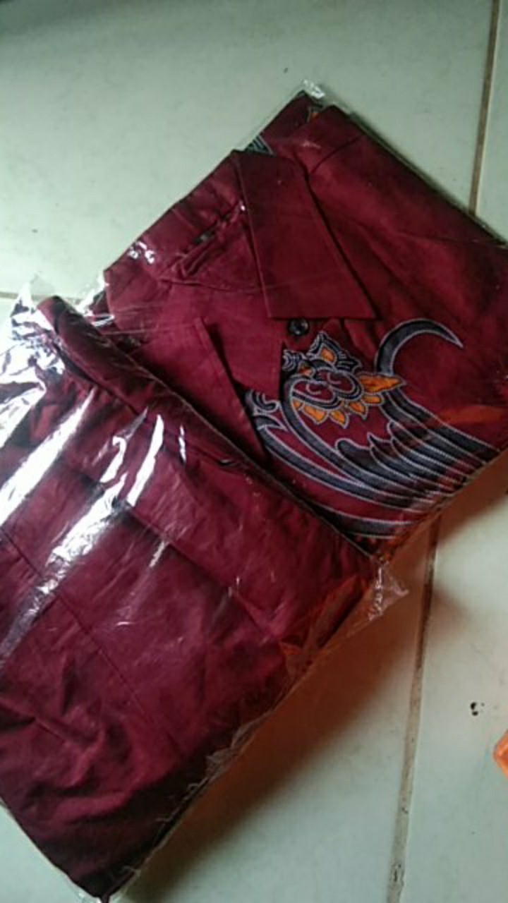 Maura Couple - Sania Ruffle Batik Couple Ori Ndoro Jowi Dnt Garansi