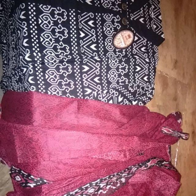 Maura Couple - Sania Ruffle Batik Couple Ori Ndoro Jowi Garansi Termurah Shopee - Batik Modern Solo