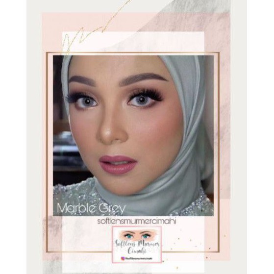 Softlens New more Dubai Marble Grey 14.5mm [ Normal Only ]
