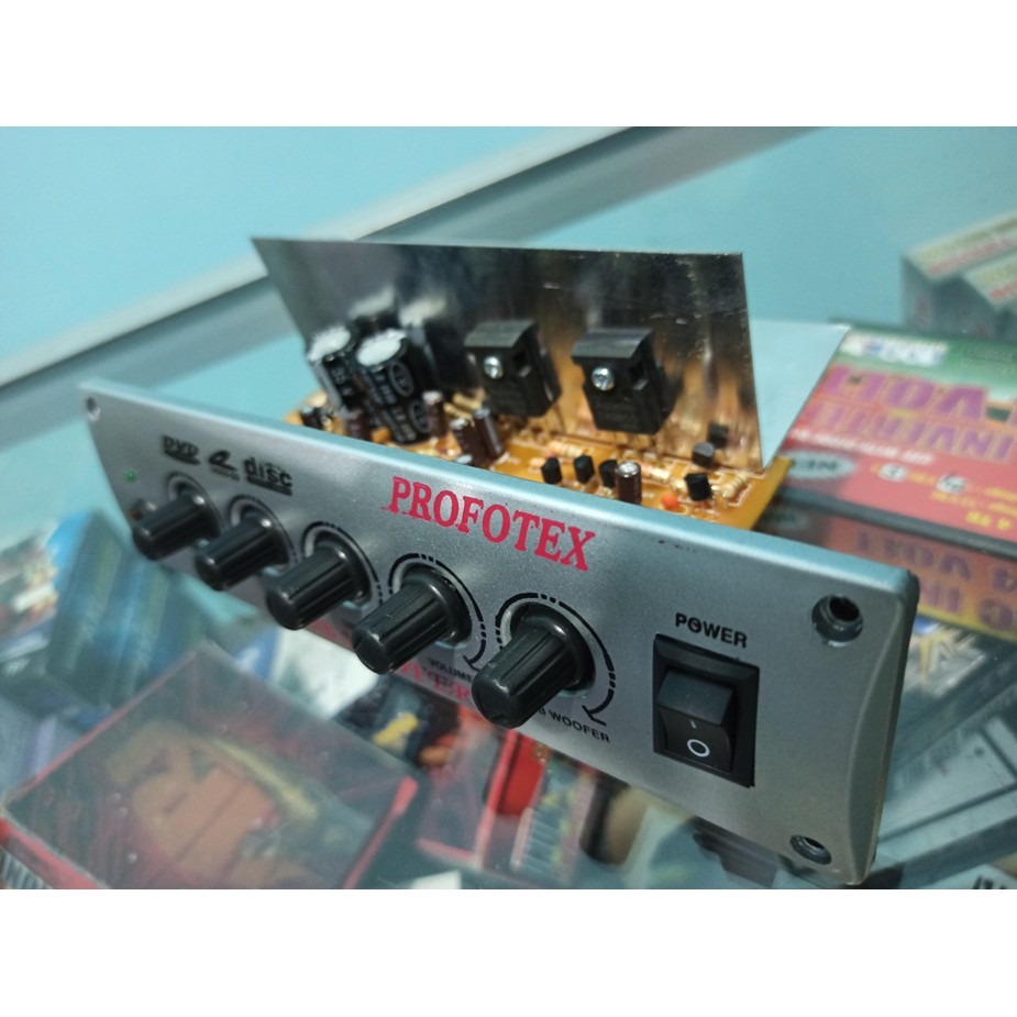 POWER KIT Amplifier MESIN SPEAKER AKTIF KARAOKE PROFOTEX mono silver