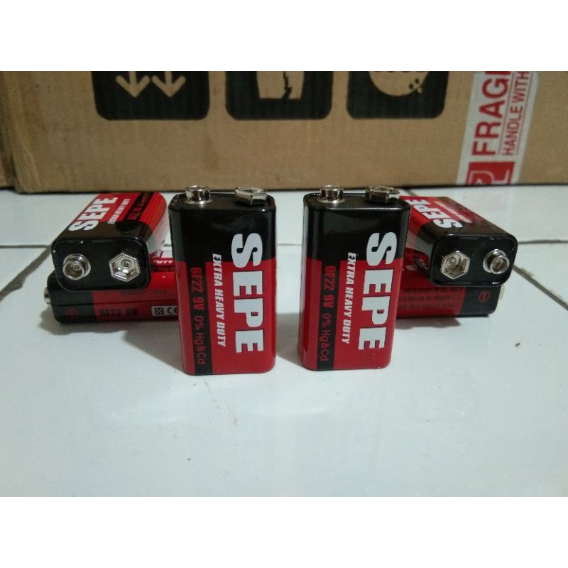 [BERKUALITAS] Paket Batu Baterai Sepe 9 Volt Gitar / Preamp Gitar / Equalizer Gitar / Mic. Dll