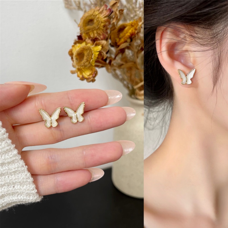 Magic789 Anting Tusuk Model Kupukupukerang Mewah Untuk Wanita